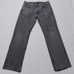 Levi's 514 Jeans Men's Gray Denim Mid Rise Straight Fit Pockets Y2K - 32x30